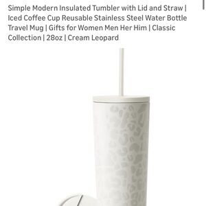 Stylish Cream Leopard Tumbler by Simple Modern